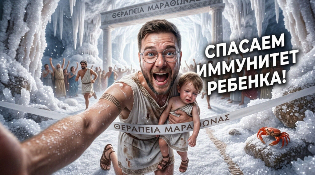 Ребенок в соляной пещере укрепляет иммунитет