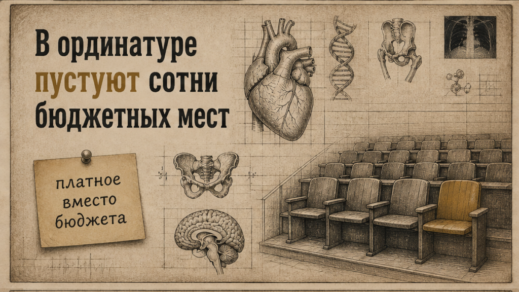 Иллюстрация: в ординатуре пустуют сотни бюджетных мест
