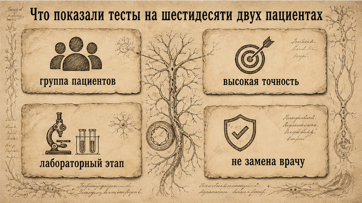 Карточка: тесты на пациентах — лабораторный этап, не замена врачу