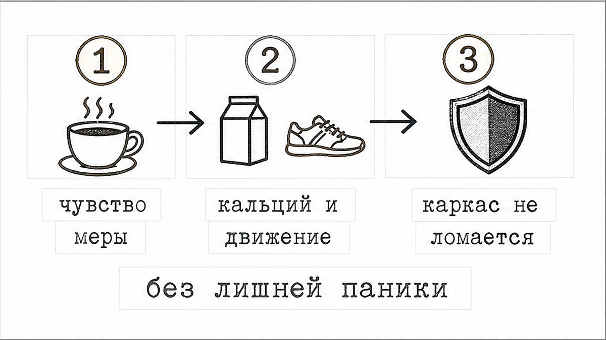 Схема: откуда взялся миф про пять чашек кофе