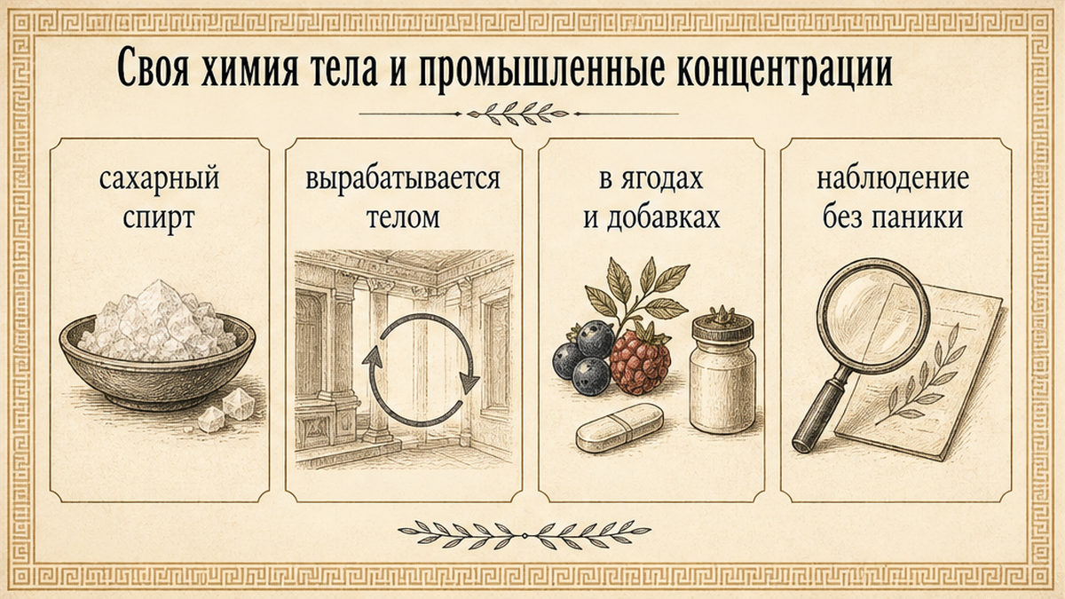 Карточки: ксилит как сахарный спирт тела, ягод и добавок без паники