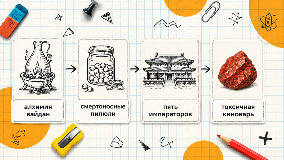 Карточки: алхимия вайдан, пилюли и пять императоров династии Тан