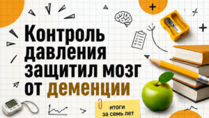 Контроль давления снизил риск деменции на 15% за семь лет