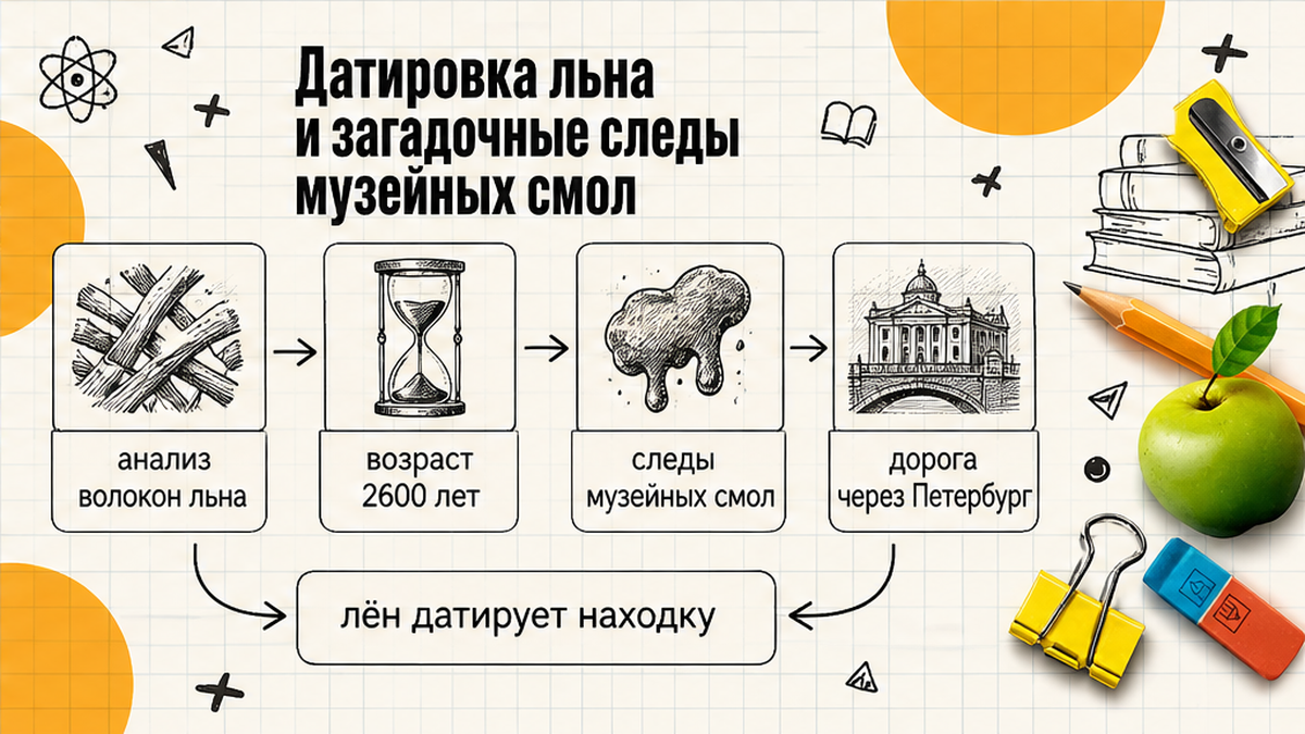 Карточки: датировка льняных нитей, музейные смолы и путь через Петербург