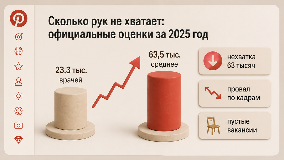 Официальные оценки нехватки среднего медперсонала за 2025 год