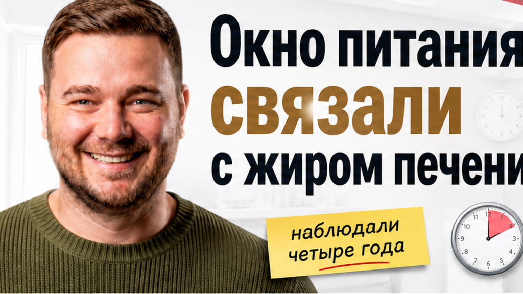 Иллюстрация: окно питания связали с жиром печени по четырёхлетнему наблюдению