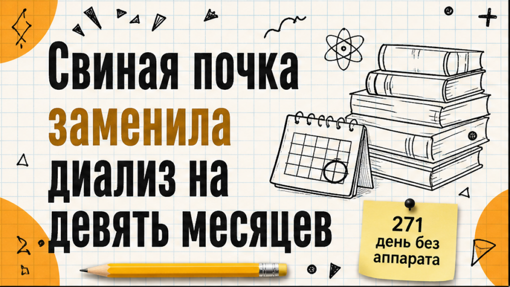 Иллюстрация: свиная почка заменила диализ на девять месяцев