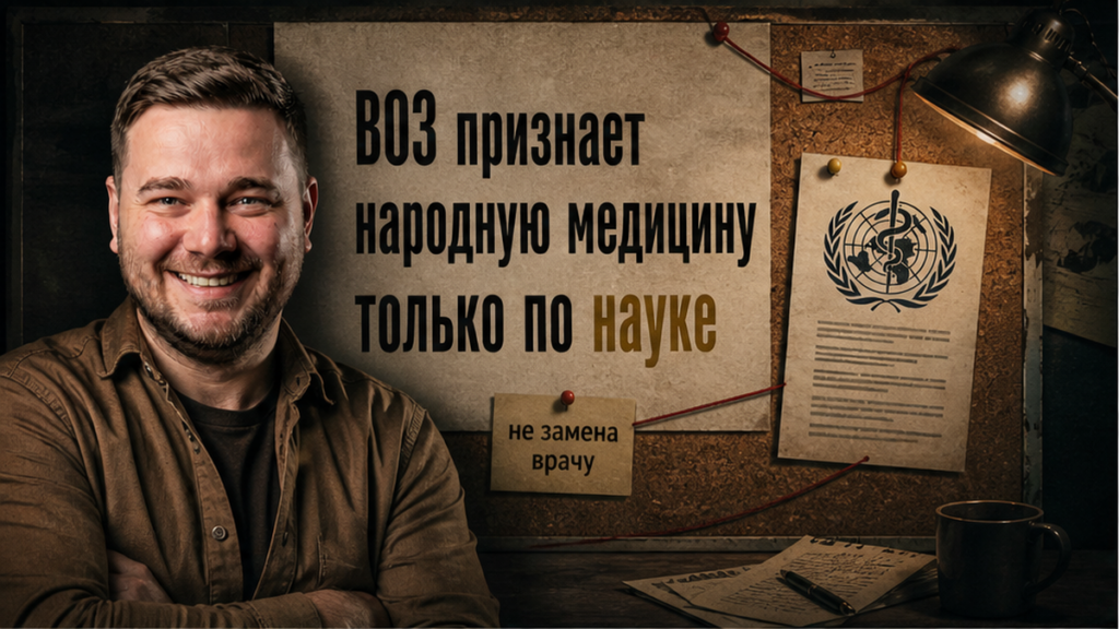 Иллюстрация: ВОЗ признаёт народную медицину только по науке