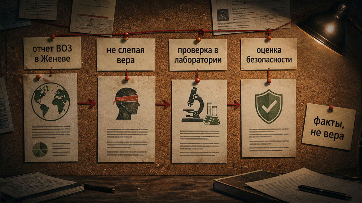 Карточка фактов: позиция ВОЗ в Женеве — проверка, а не слепая вера