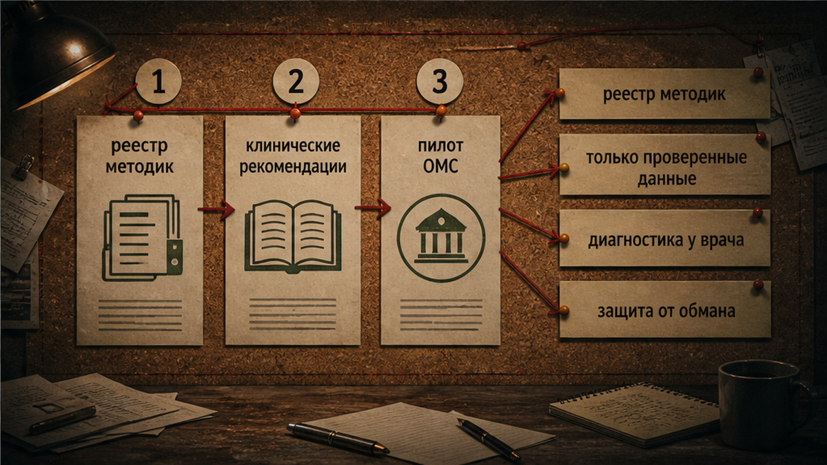 Схема шагов: предложения института Семашко по реестру методик